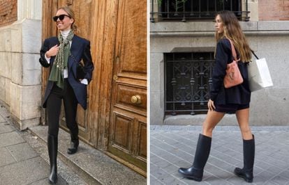 Dos de los 'looks' de calle que proponen con estas botas las 'influencers' Lucía Bárcena (luciabarcena) y Grace Villarreal (gracyvillarreal) en sus perfiles de Instagram.