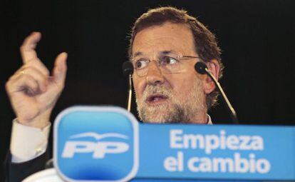 El presidente y candidato del Partido Popular, Mariano Rajoy