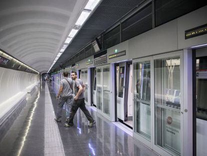 El metro de Barcelona.
