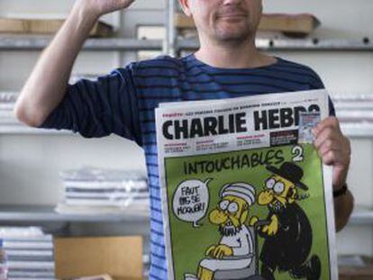 El director del semanario sat&iacute;rico Charlie Hebdo, Charb, en Par&iacute;s.