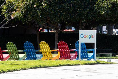 Exteriores de la sede de Google en Mountain View (California).