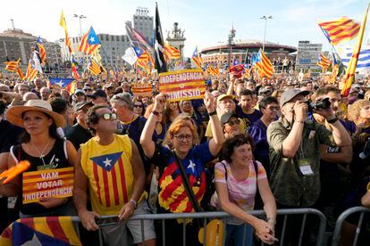 Junts se pone de perfil ante los reproches del independentismo radical durante la Diada