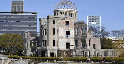 La c&uacute;pula de Hiroshima, que recuerda el bombardeo at&oacute;mico.