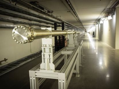 Túnel del acelerador lineal de la Fuente Europea de Neutrones por Espalación, el Lund (Suecia).