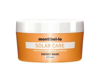 Más cuidados específicos para sanear después del sol, esta vez de peluquería. Es la Instant Mask After-Sun de Montibello, que tiene una doble función reparadora y protectora para antes y después del sol. Se aplica después del lavado (necesita aclarado) y no solo suaviza y repara sino que deja una deliciosa fragancia frutal. Cuesta 13,10 euros.