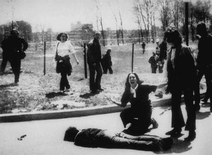 Imagen del tiroteo en 1970