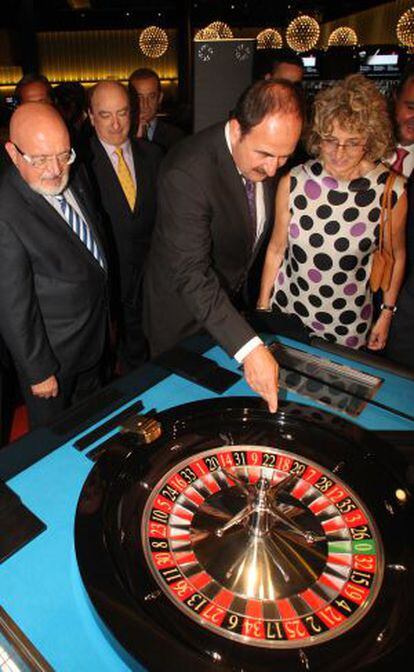 Crespo, en el casino de Lloret en 2010.