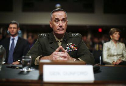 El general Joseph Dunford en el Senado. 