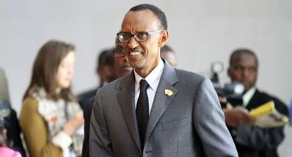 El presidente ruand&eacute;s Paul Kagame, en Etiop&iacute;a, el 12 de octubre.