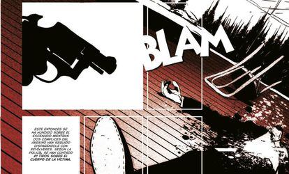 Una de las páginas del cómic sobre Muhammad Ali.