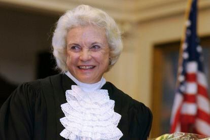 Sandra Day O'Connor, en una imagen de enero de 2003, cuando era jueza del Tribunal Supremo.