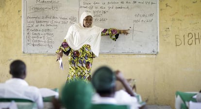 Instituto público de Kwali, en Abuja, en el que estudian 33 chicos trasladados desde el noreste del país.