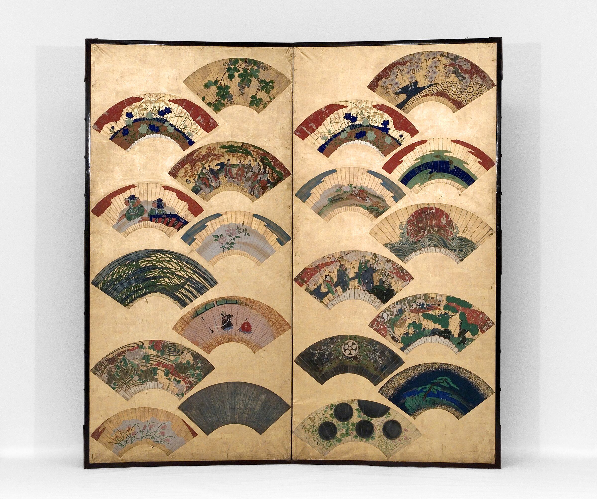 'Paravent (byobu)', de Japón del siglo XVIII.