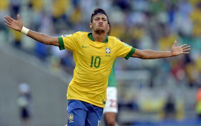 El jugador brasile&ntilde;o Neymar, durante la Copa Confederaciones. 
