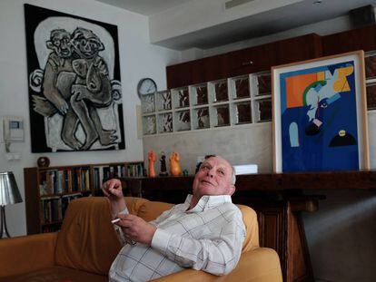 El escritor portugu&eacute;s Antonio Lobo Antunes, en su casa en Lisboa en 2015. 