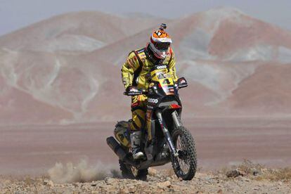 El motociclista español Jordi Viladoms.