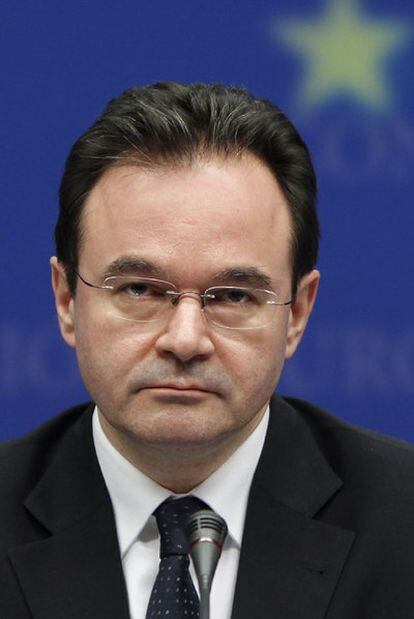 El ministro griego de Economía, Yorgos Papaconstantinu.