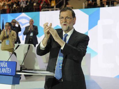 Mariano Rajoy en la clausura del congreso nacional del PP.