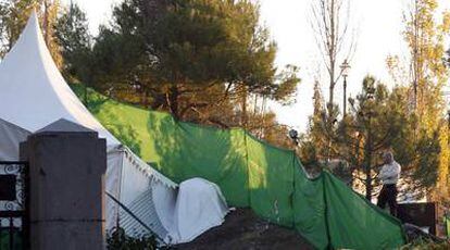 Excavaciones en el parque de Alfacar de Granada, donde se buscan los restos de Federico García Lorca.