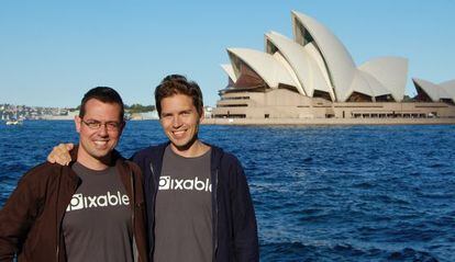 De izquierda a derecha, Alberto L&oacute;pez, jefe de tecnolog&iacute;a , e I&ntilde;aki Berenguer, fundador de Pixable. 