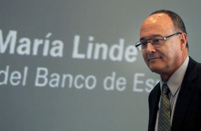 El gobernador del Banco de Espa&ntilde;a, Luis Mar&iacute;a Linde