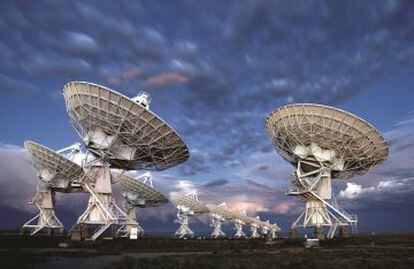 Antenas del radiotelescopio VLA, en Nuevo M&eacute;xico (EE. UU.).