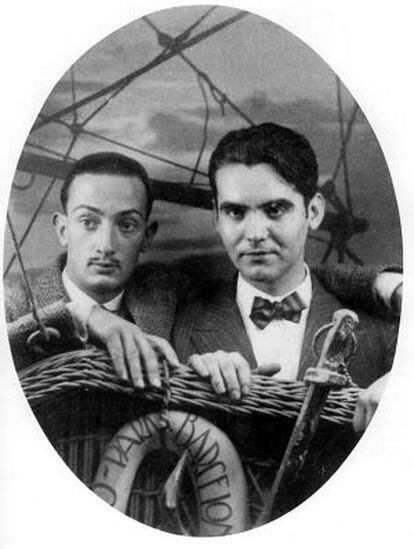 Salvador Dal&iacute; (izquierda) y Federico Garc&iacute;a Lorca. 