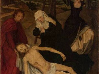 'La lamentación sobre Cristo muerto' (1470-1475), de Hans Memling..