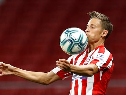 Marcos Llorente, contra el Mallorca en el Wanda.