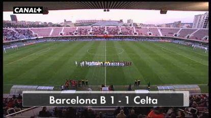 Barcelona B 1; Celta 1
