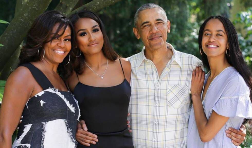 La familia Obama, en su felicitación del Día de Acción de Gracias.