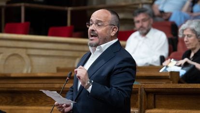 Alejandro Fernández, el pasado 26 de julio en el Parlament.