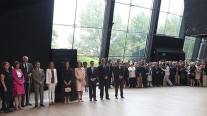 La reina Sofía ha inaugurado esta mañana el Museo Balenciaga en Getaria junto a más de 300 invitados.