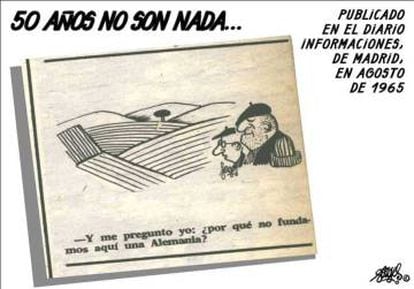 Una de las primeras viñetas de Forges, publicada en 'Informaciones'.