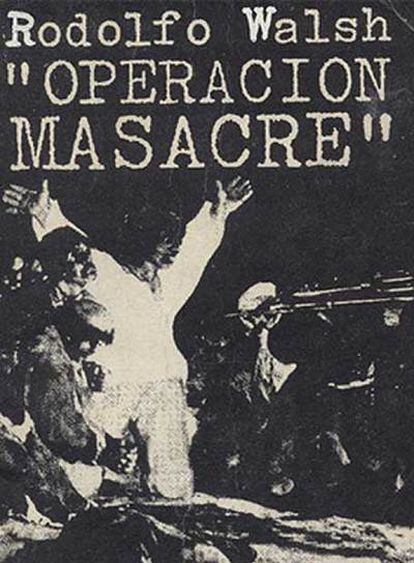 Portada de una antigua edición argentina del libro <i>Operación masacre.</i>