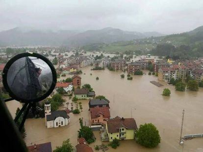 Inundaciones en Maglaj (Bosnia) en mayo.