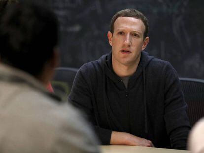 Mark Zuckerberg en un encuentro con emprendedores en Noviembre de 2017.