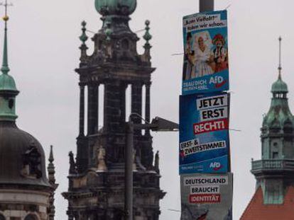 AfD no logra, pese a su fuerte subida, el primer puesto ni en Sajonia ni en Brandeburgo, donde ganan los conservadores y socialdemócratas