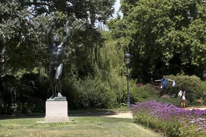 El monumento de Josep Clar&agrave; a los Voluntarios de la Legi&oacute;n Extranjera en el parque de la Ciutadella. 
