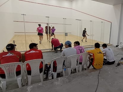 Canchas de squash en los Juegos Nacionales 2023 en Armenia, Quindío (Colombia).
