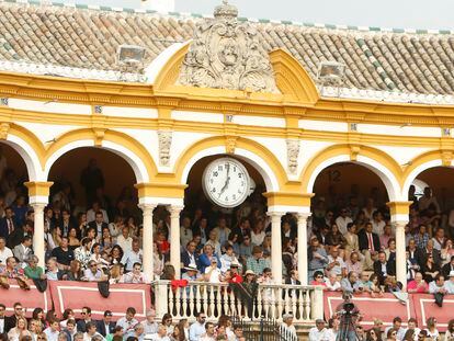 La plaza de La Maestranza, en tarde de festejo.