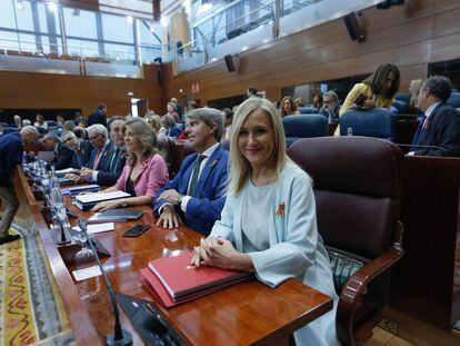 La presidenta de la CAM Cristina Cifuentes en el debate del estado de la regi&oacute;n 