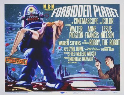 Poster de la película 'Planeta prohibido' (1956), por Fred M. Wilcox