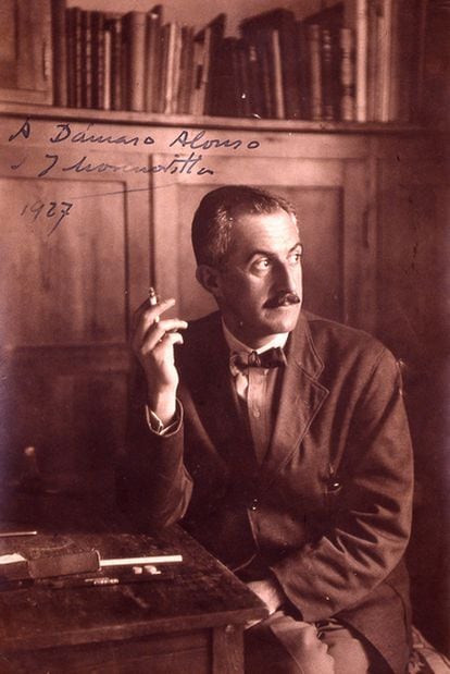 El escritor y artista José Moreno Villa, en 1927.