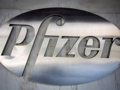 El logo de Pfizer