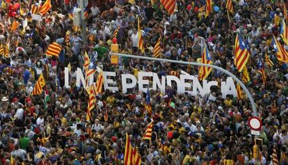 Manifestació de la Diada del 2012.