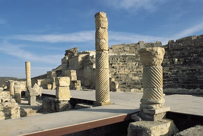 Ruinas de Segóbriga (Saelices, Cuenca), ciudad celtibérica conquistada por los romanos en el siglo II a. C.