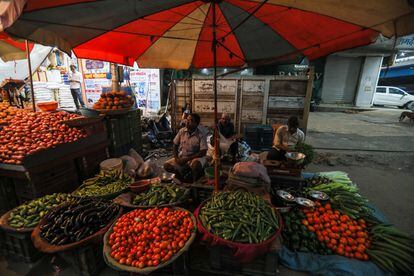 Imagen de un mercado de Bombay (India), esta semana.