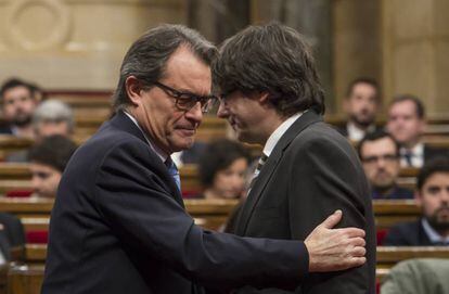 Artur Mas y Carles Puigdemont.