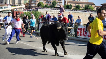 El Toro de la Vega, ayer en Tordesillas.